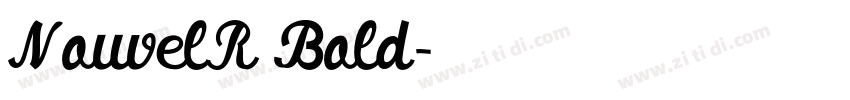 NouvelR Bold字体转换